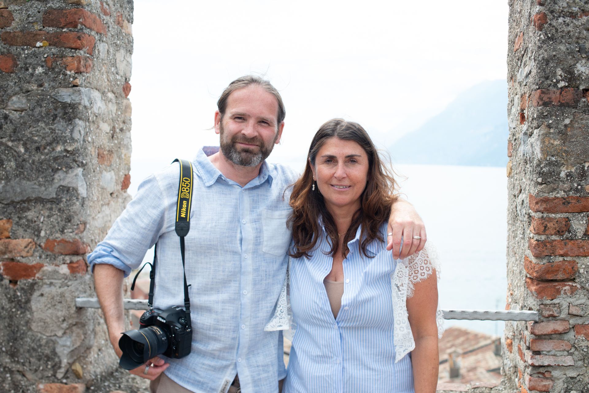 Dulcie and Nathan together in Lake Garda